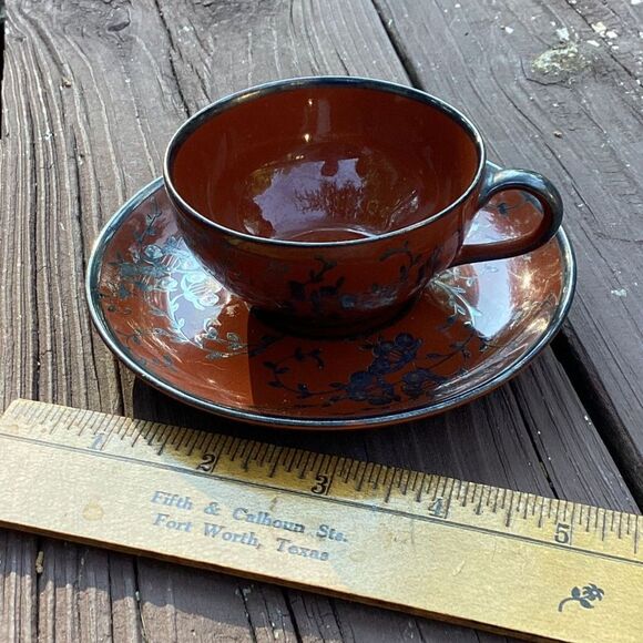 Rare 1944 Richard Ginori Teacup & Saucer Limited Edition No. 525/1000 WWII Era - Picture 5 of 5